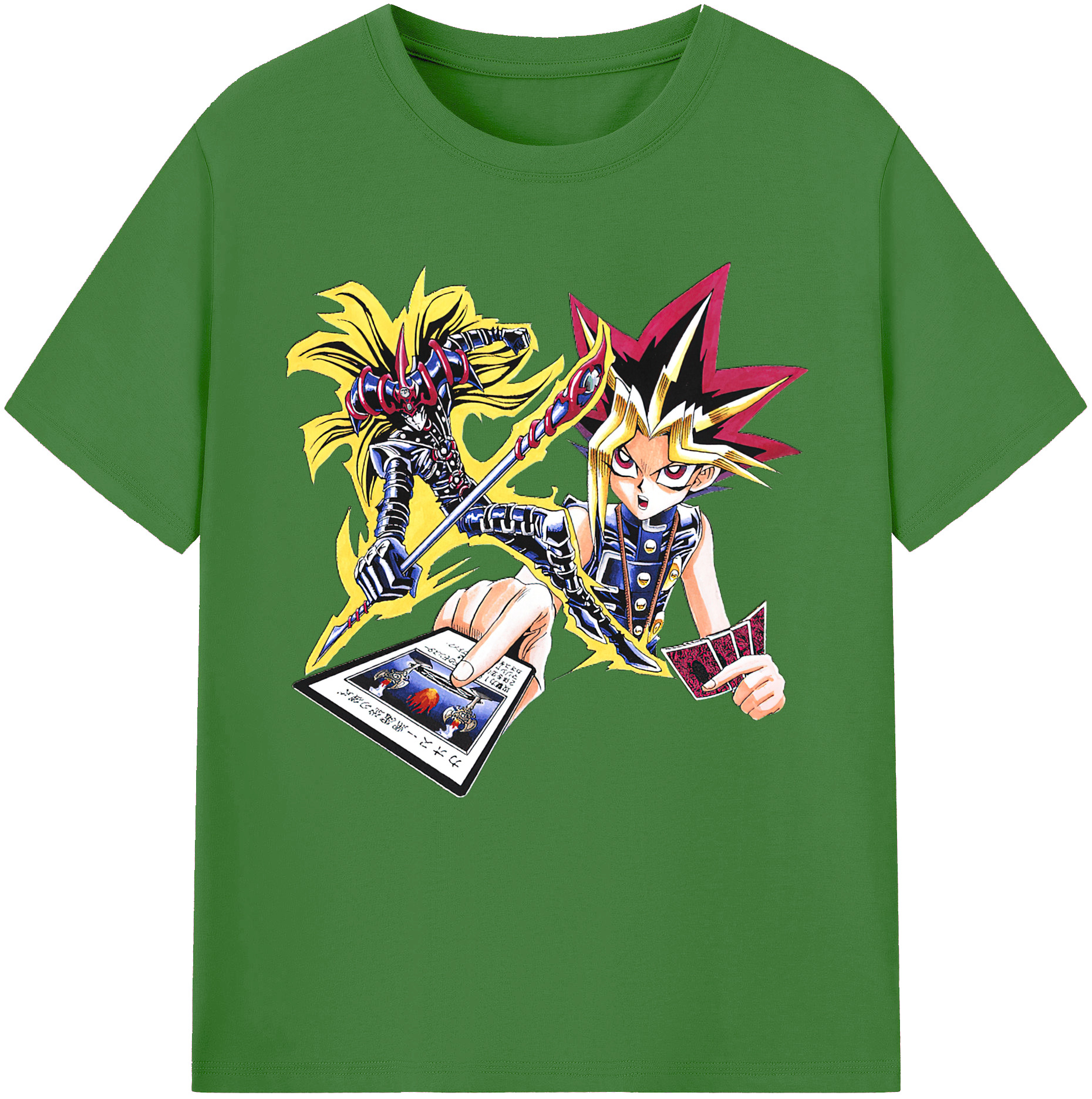 （画像用） 遊☆戯☆王 Yu-Gi-Oh! レディースカジュアルプリントTシャツ（綿100％）